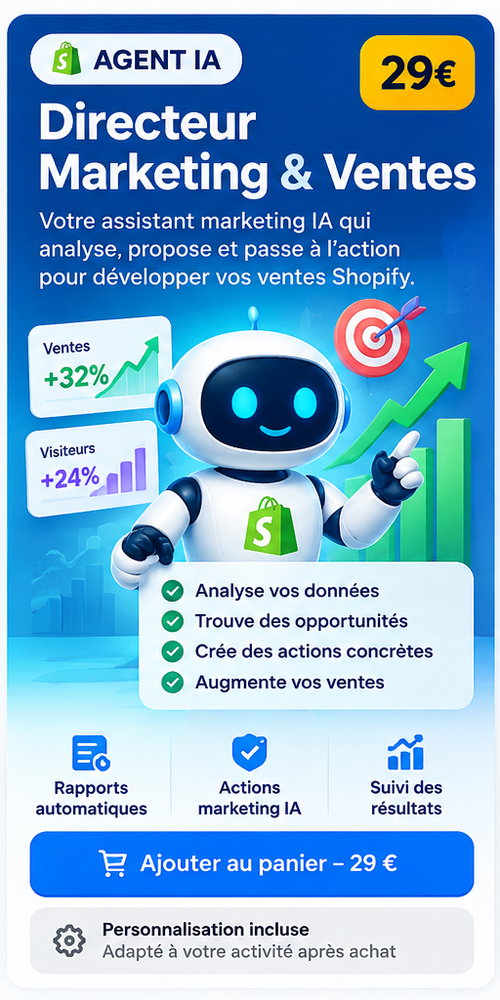 Agent IA Directeur Marketing & Ventes pour Shopify et n8n