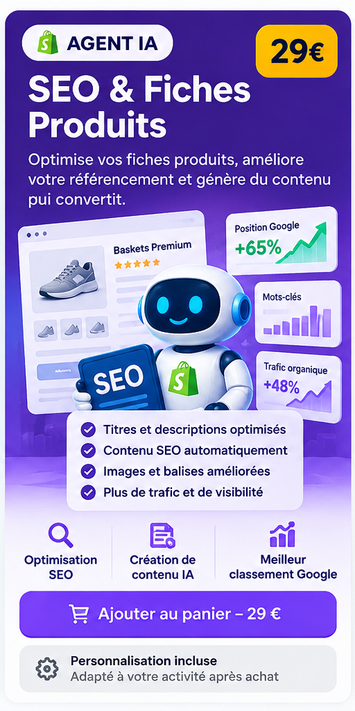 Agent IA SEO & Fiches Produits — Shopify + n8n